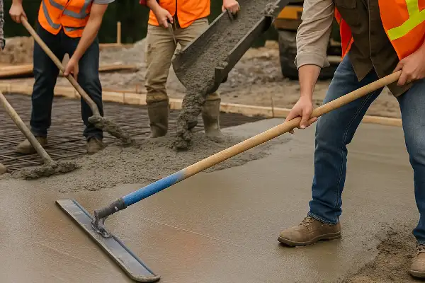 a new concrete foundation for a house from Quality Concrete Contractor Georgetown in Georgetown Tx, 78628 - Driveway installation