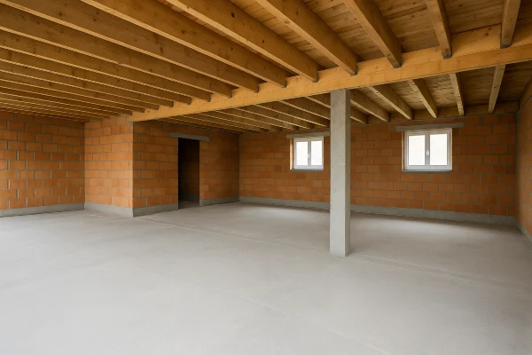 a concrete floor for a new building from Quality Concrete Contractor Georgetown in Georgetown Tx, 78628 - Slab foundation building